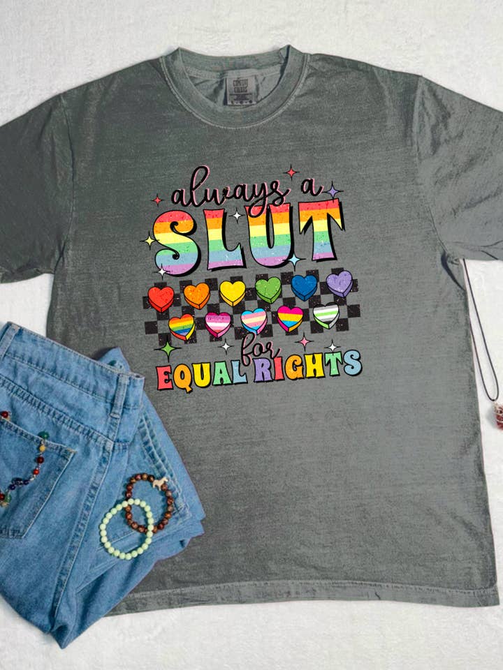 Gleichberechtigungs-Komfortfarben-T-Shirt für den Großhandel von NyteSky Apparel