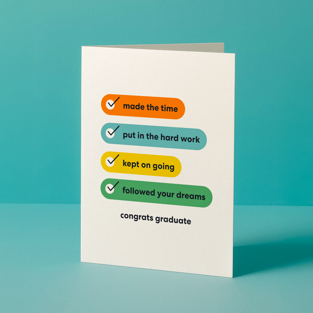 paper&stuff – Großhandel Karte zum erfolgreichen Abschluss – Checkliste für den Abschluss – Abschlusskarte1