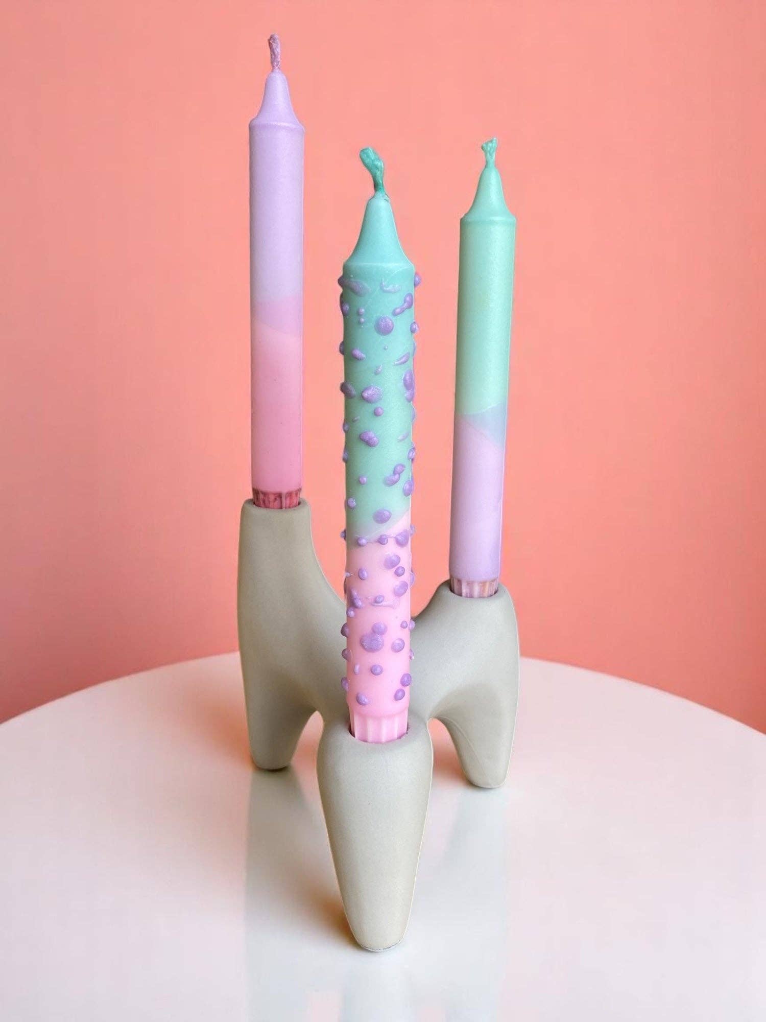 Kupkup HB. - Fi Design Studio Co. - Wholesale Tapered Candle/Candlestick - Joyful Glow| Bubble Sorbet| 2.3x20 cm9