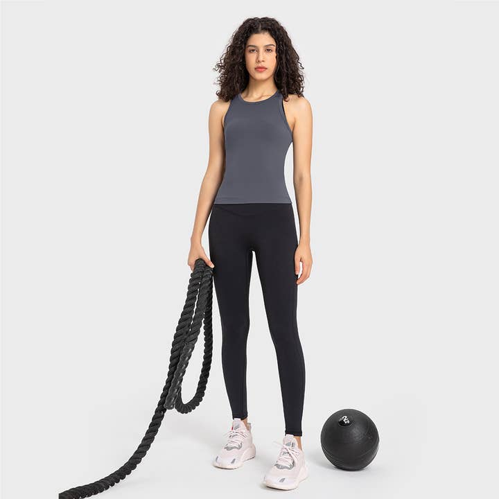 Sodalemon - Wholesale Tank top – Women′s - Women Elastic Breathable Yoga Sport Fitness Tank Top1