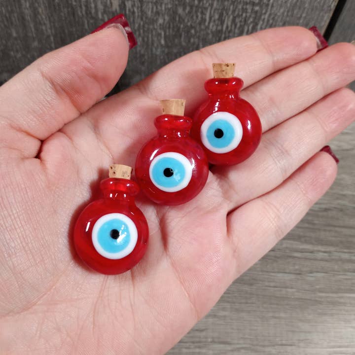 Keystone Crystals - Wholesale Essential Oil Holder - Evil Eye Protection Stash Bottle – Hidden Compartment