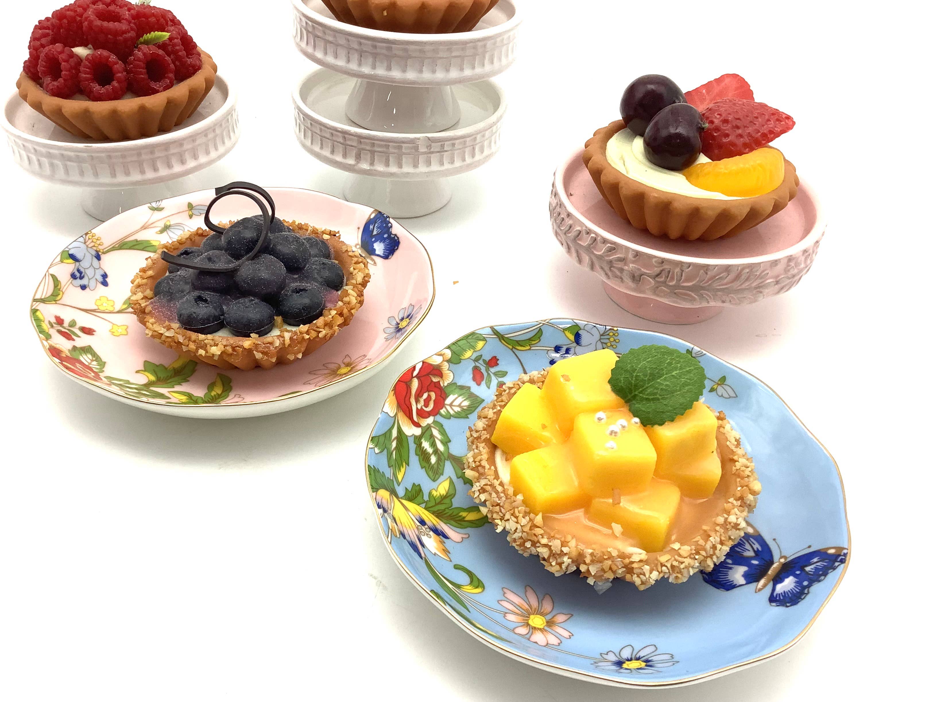 All Little Cute Things - Wholesale Decorative Tabletop Object - Tea Room Bakery Decor Display Photo Props Faux Tart Pies2