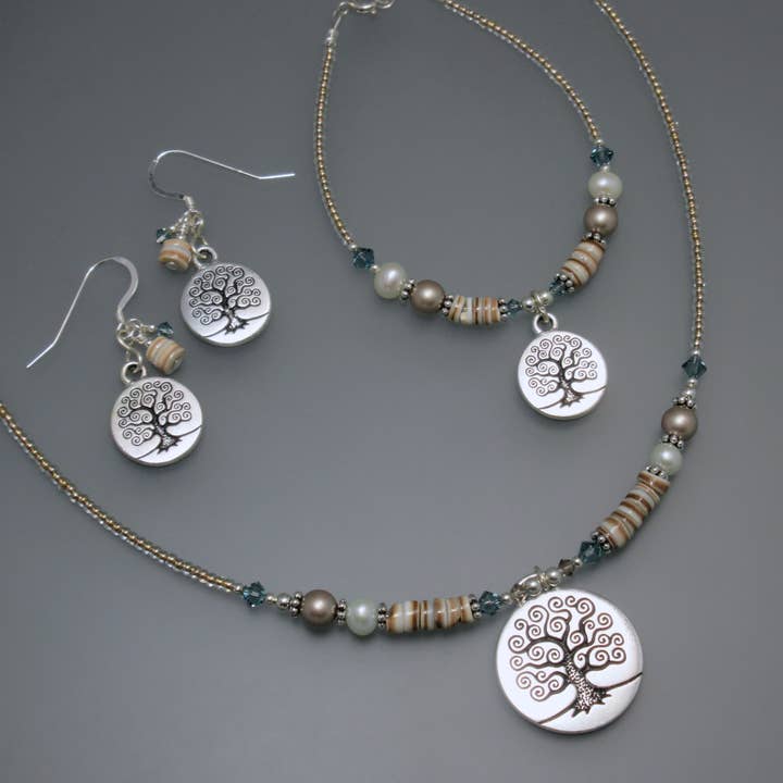 Oreb Lram Fine Casual Jewelry – wholesale Smycken – Ivory Tree of Life smyckesuppsättningskollektion1