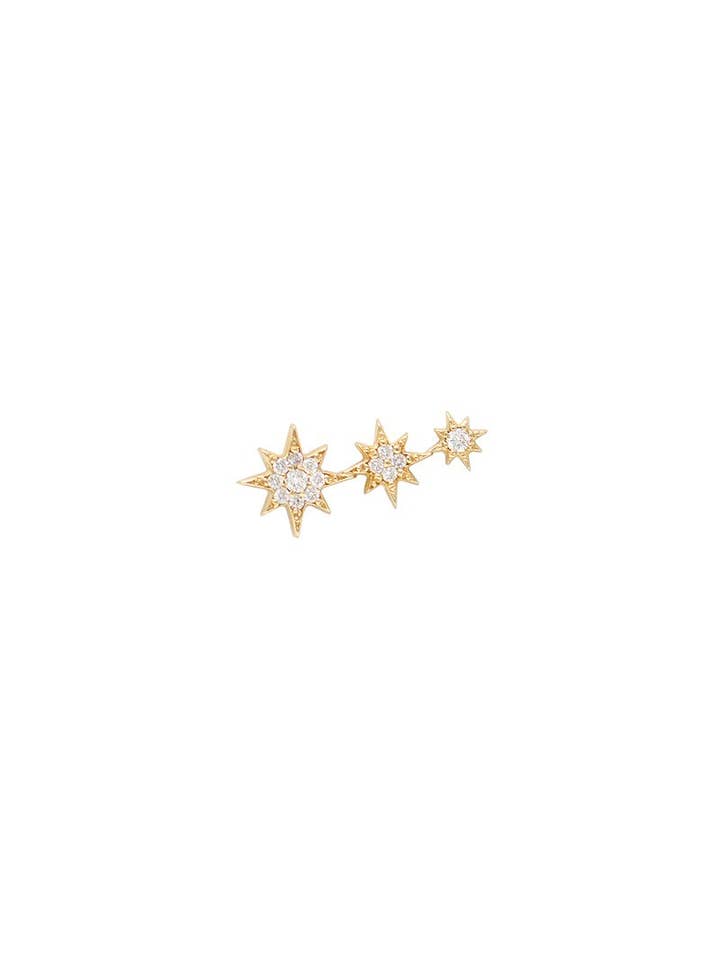 Aztec North Star Trio Single Stud for wholesale by ANZIE
