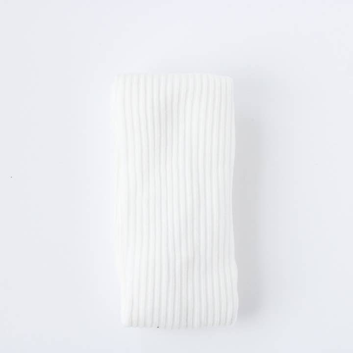 Meias de malha canelada branca por atacado de forEver baby+kids