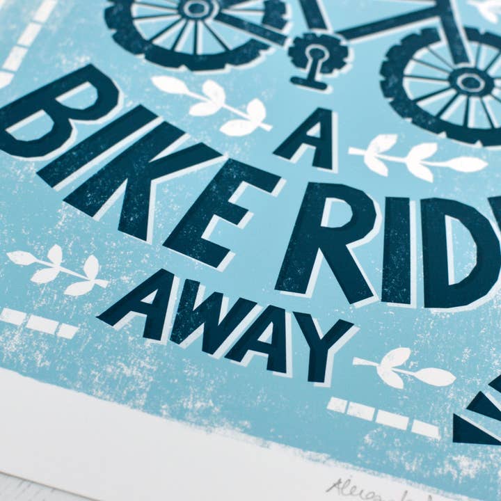 Alexandra Snowdon – wholesale Art print – Bike Ride Print3