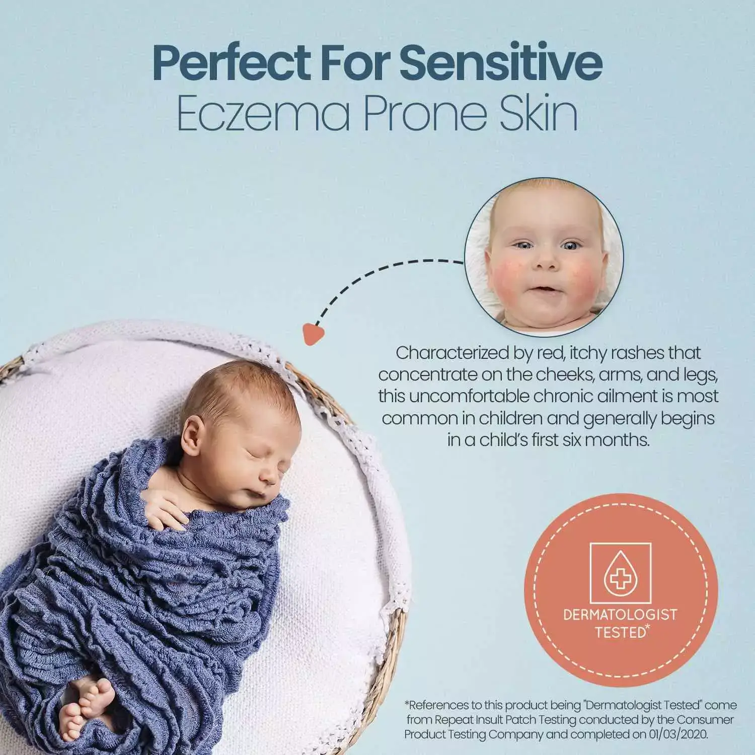 Happy Cappy - Wholesale Bath & Body Set - Baby - 3 Step Baby Skincare Routine Bundle to Manage Cradle Cap and Eczema (FREE Beanie Brush)12