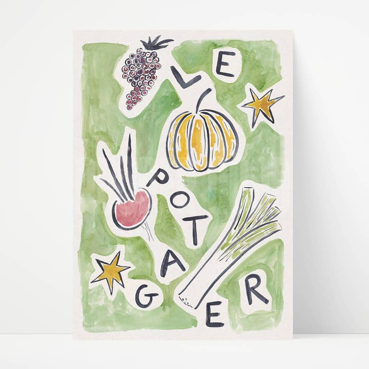 Imprimé d'art potager pour la vente par Proper Good