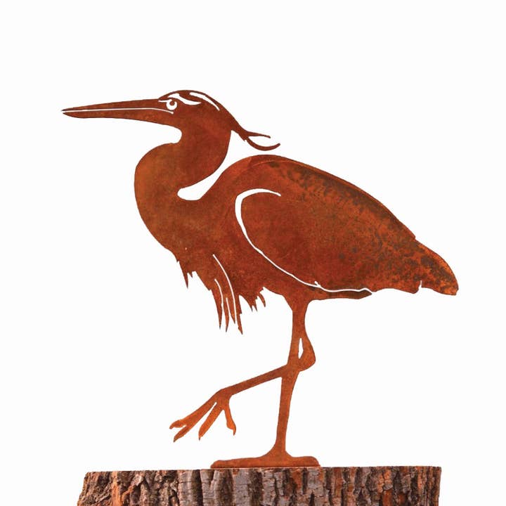 Elegant Garden Design - Wholesale Outdoor Ornament/Decor - Great Blue Heron Tab