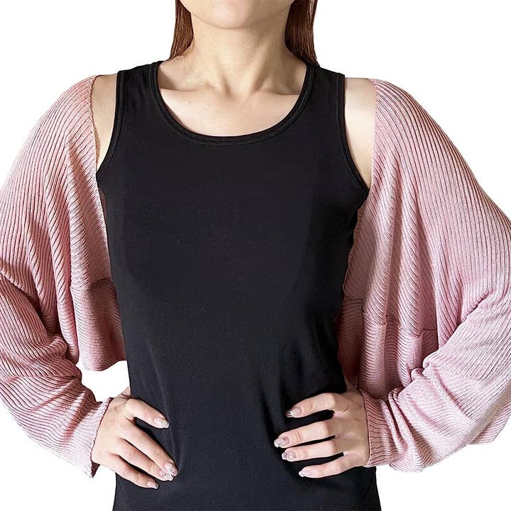 Fennco Styles – Engroshandel Cardigan - Dame – Ribstrikket cardigan bolero shrug25