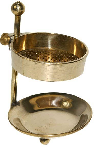 WLM - Wholesale Incense Holder - Adjustable Height Golden Metal Incense Burner0