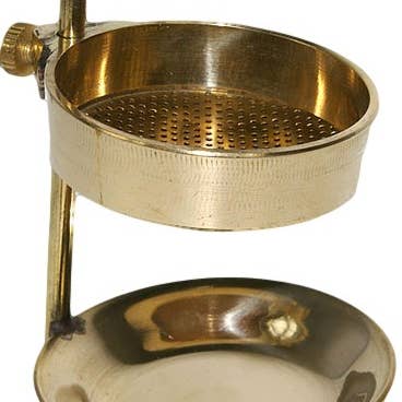 WLM - Wholesale Incense Holder - Adjustable Height Golden Metal Incense Burner