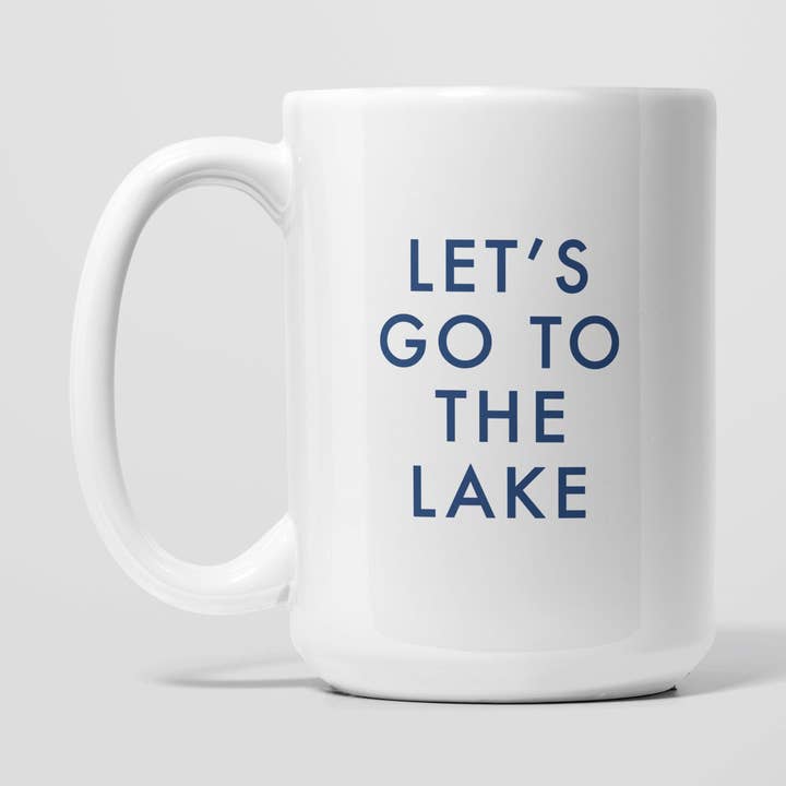 Let's Go To The Lake Coffee Mug for wholesale by Melody Press Co.