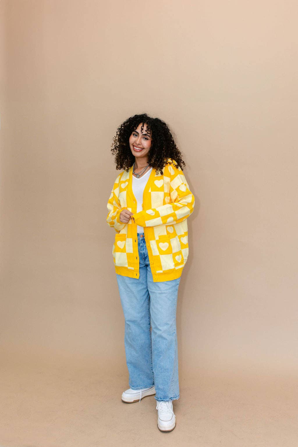 Taby Originals - Wholesale Cardigan - Women's - TABY ORIGINAL: Radical Self Love Cardigan In YELLOW*** Sizes XS-5X!***4