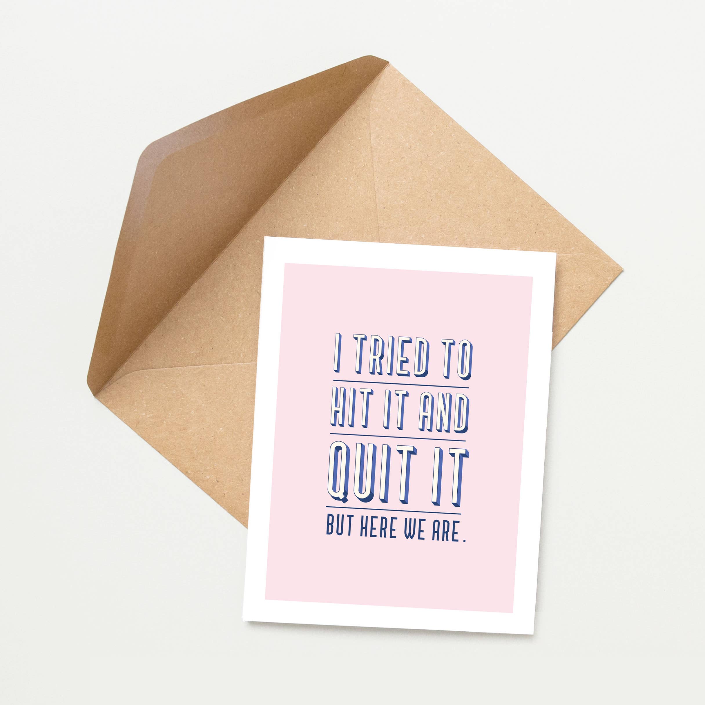 Tiramisu Paperie – Engroshandel Hverdagshilsen kort – Snarky Love - Jeg Prøvede at Ramme Det og Droppe Det Kort4