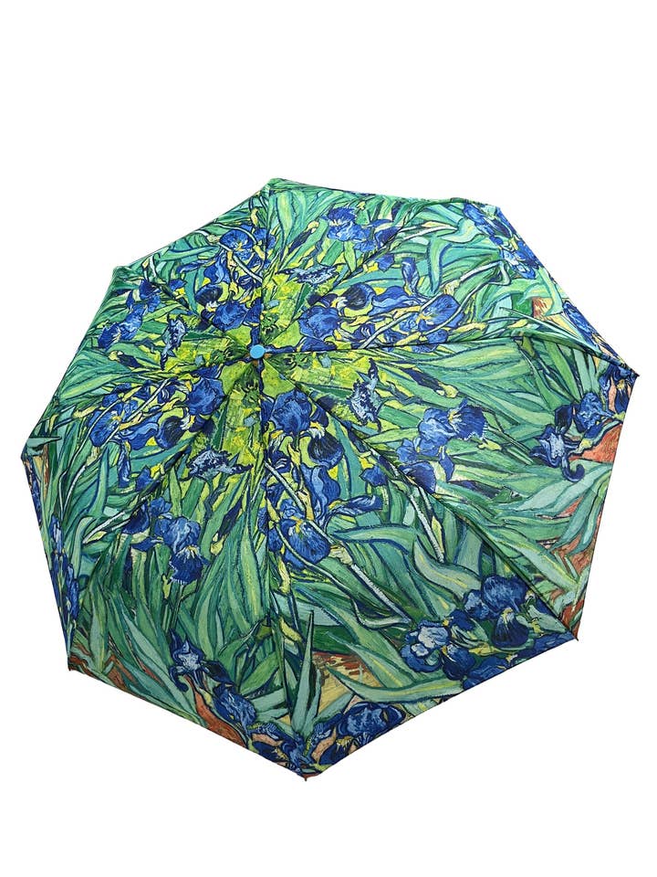 Van Gogh Irises Print Umbrella (Short) for wholesale by Fashion Scarf World