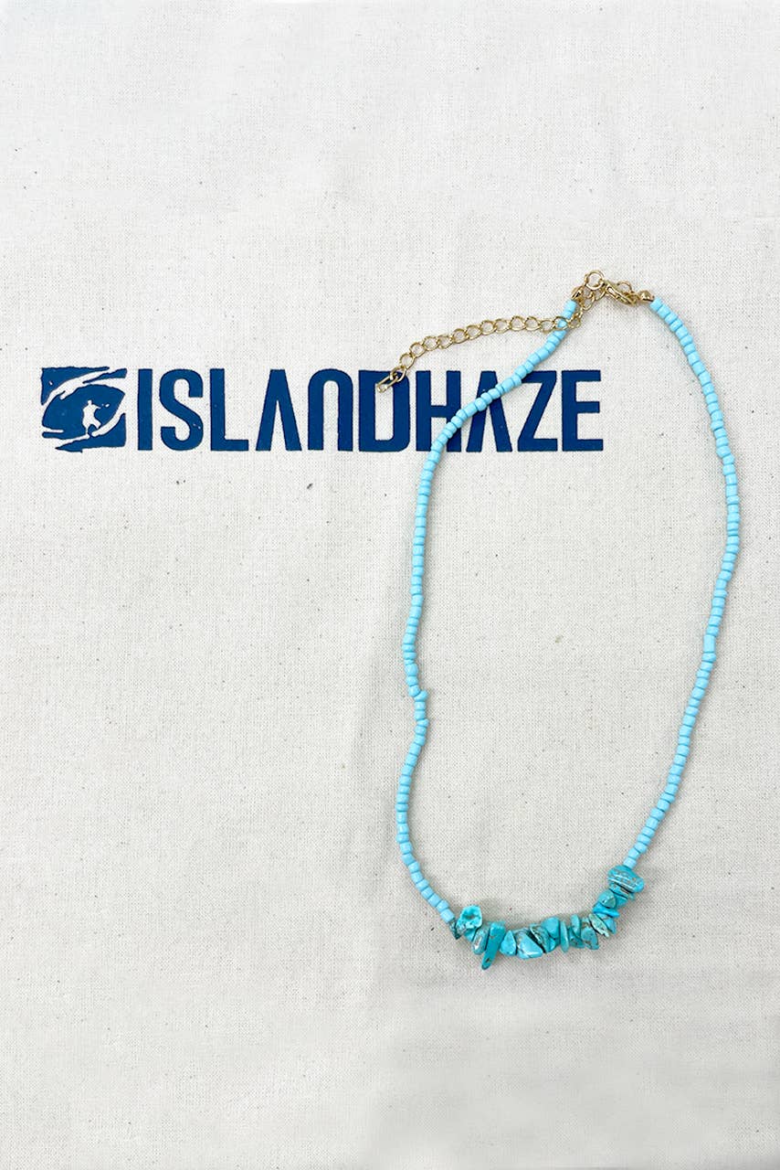 Islandhaze - Wholesale Beaded/Pearl Necklace - Rice  Beads with crystal stone necklace14