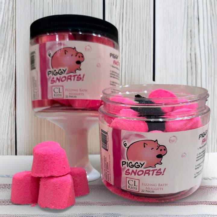 Piggy Snorts Bath Nuggets for wholesale by Calla Lily Cosmetics