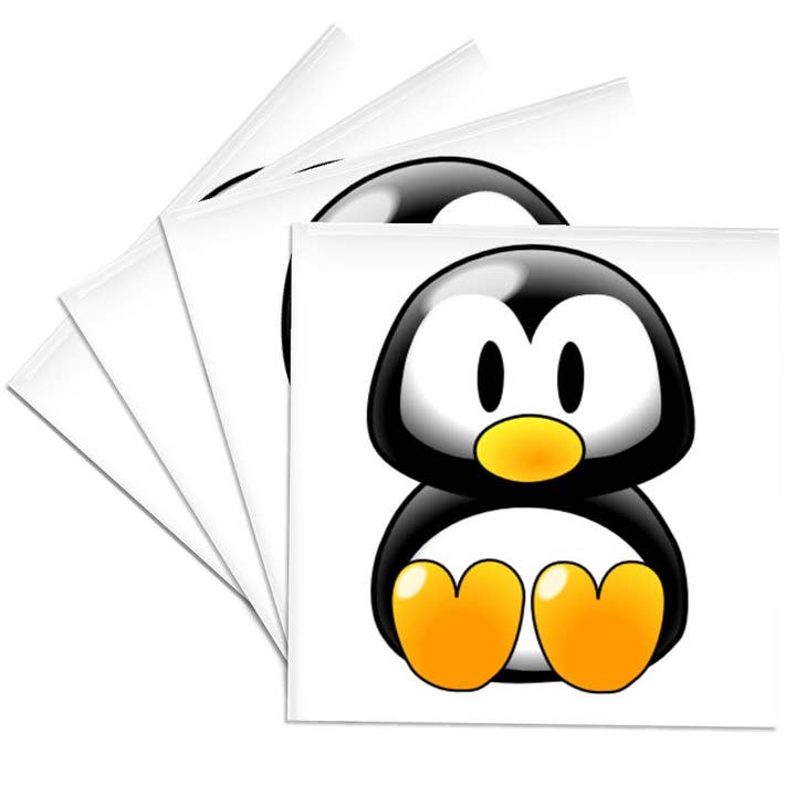 3dRose - Wholesale Coasters - 3dRose, Adorable Baby Penquin, Coaster