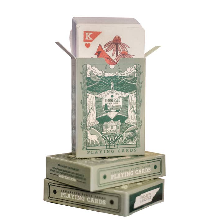 Friendly Arctic - Wholesale Playing Cards - Tennessee State Parks - Crest Mural Playing Cards