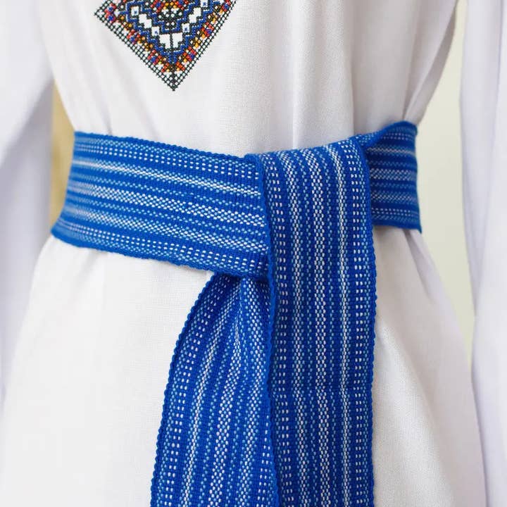 Handmade Originals Ukraine – Engroshandel Bælte - Dame – Blåt Bælte Til Kjole