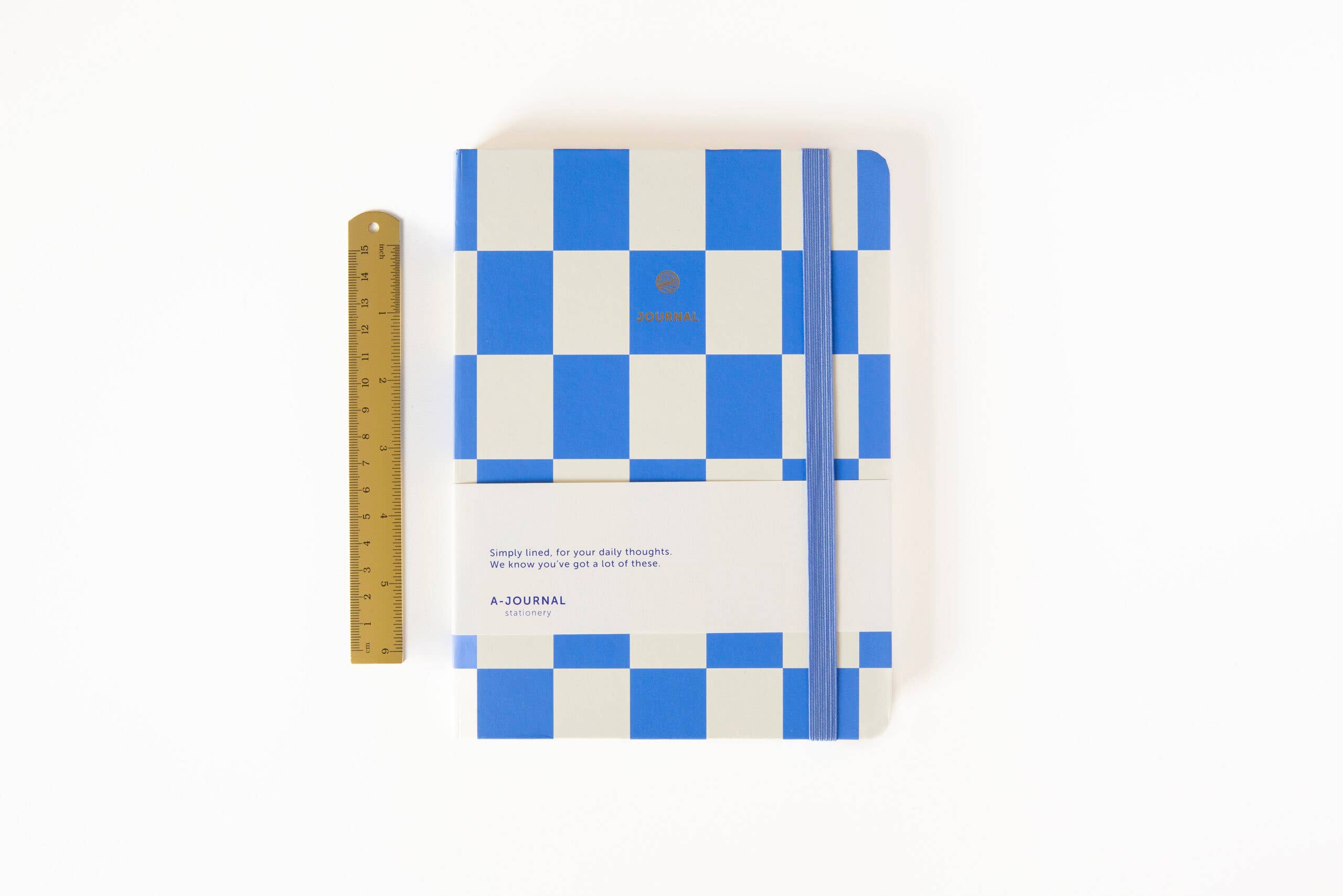 A-Journal Stationery - Wholesale Notebook - A-Journal Notebook - Checkered Lavender2