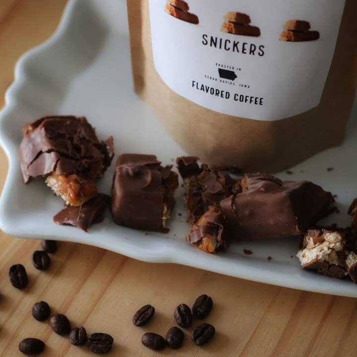 The Blue Strawberry Coffee Co - Wholesale Coffee Beans - Snickers (Flavored Coffee)