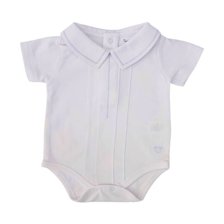 Body Joseph kortärmad, vit & ljusblå. för wholesale av Tecomoabesos