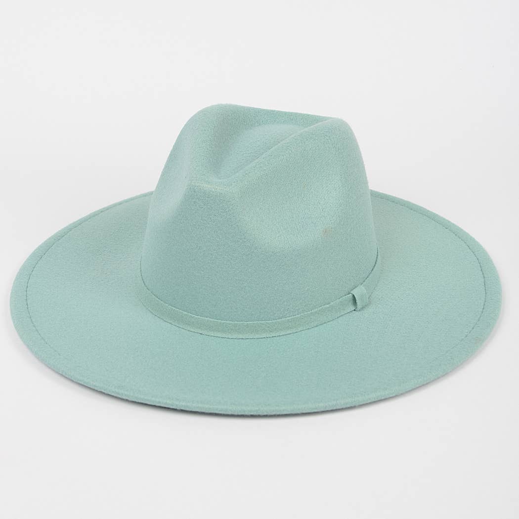 3AM BY H&D ACCESSORIES - Wholesale Fedora - Women's -  Faux Wool Leo Band Fedora Hat12