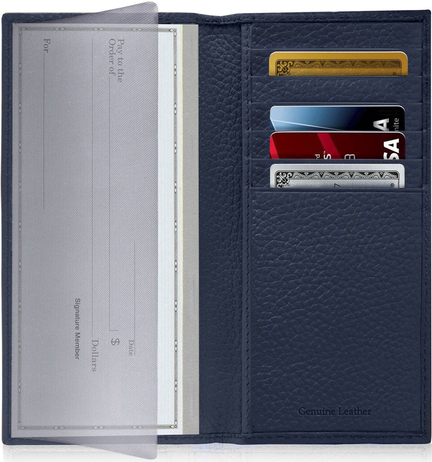Access Denied Accessories - Wholesale Wallet - Unisex - Genuine Leather Checkbook Cover For Women &Men RFID Blocking30