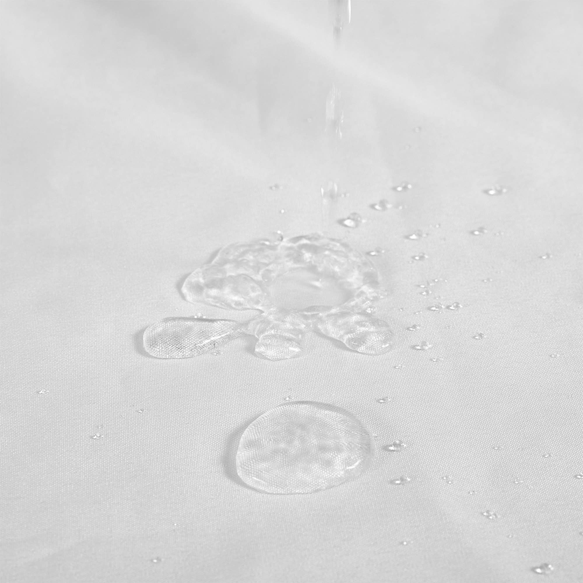 Awesome Home - Vendita all'ingrosso Tende da doccia - Tenda Doccia in Misto Cotone a Tessuto Waffle con Fodera a Clip8