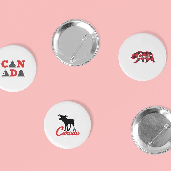 Ensemble de 3 épinglettes du Canada, Épinglette souvenir du Canada pour la vente par S&Y Brand Paper co.