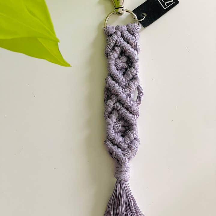 27 and Looming - Wholesale Keychain - Women's - Diamond Macrame Keychain, Boho, Bag Charm, Accessory, Woven4