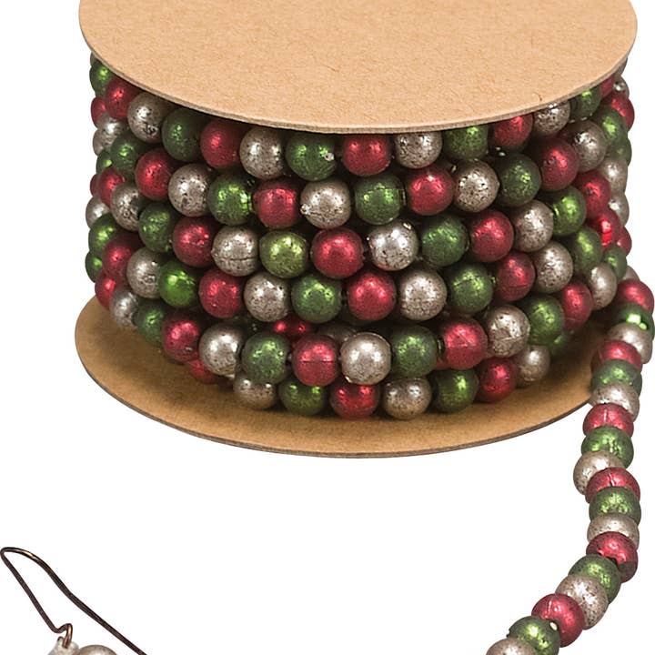Primitives by Kathy - Wholesale Bunting/Garland - Red And Green Bead Garland