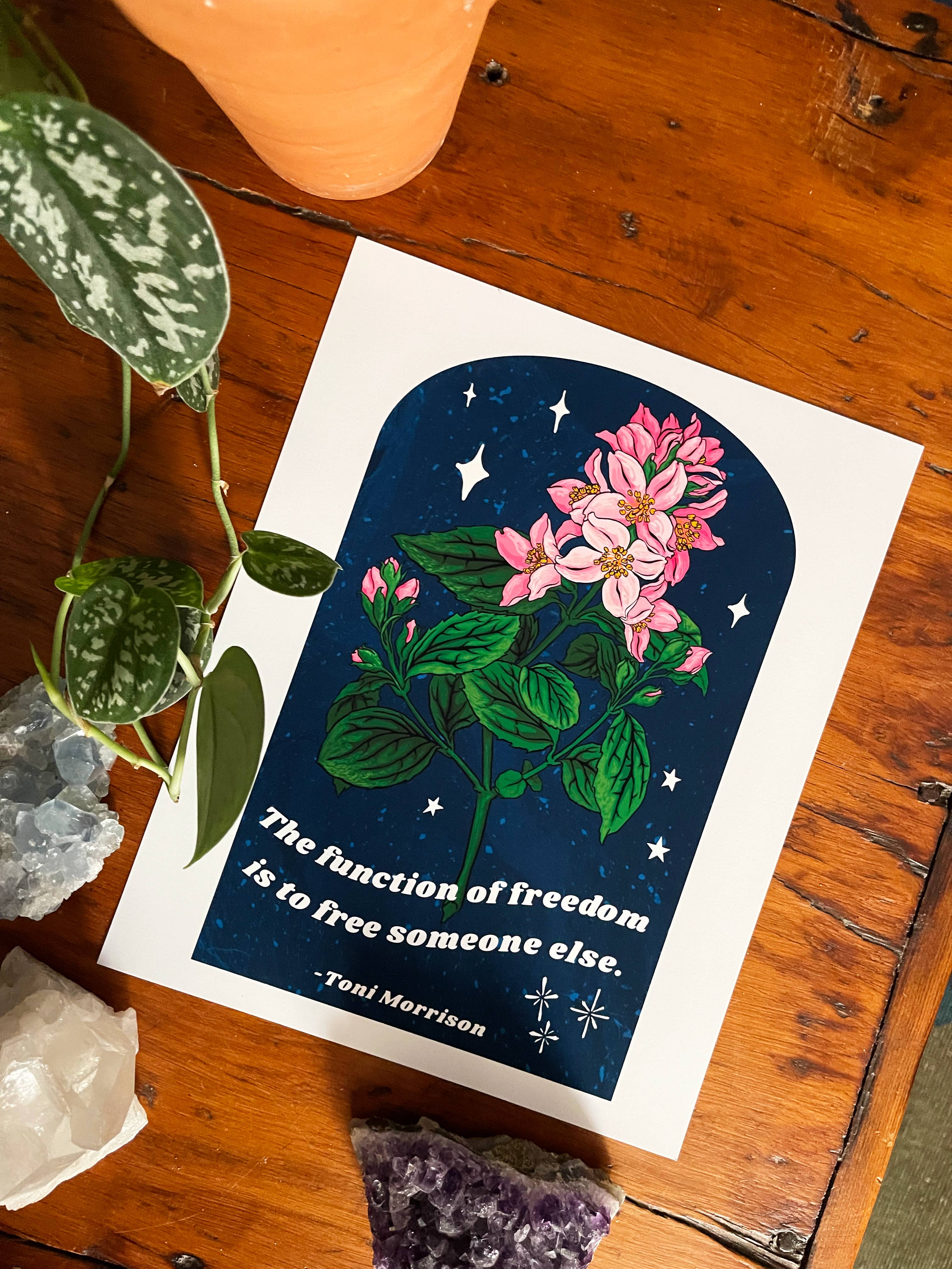 Fabulously Feminist - Wholesale Art Print - The Function of freedom, Toni Morrison:  Feminist Art Print7