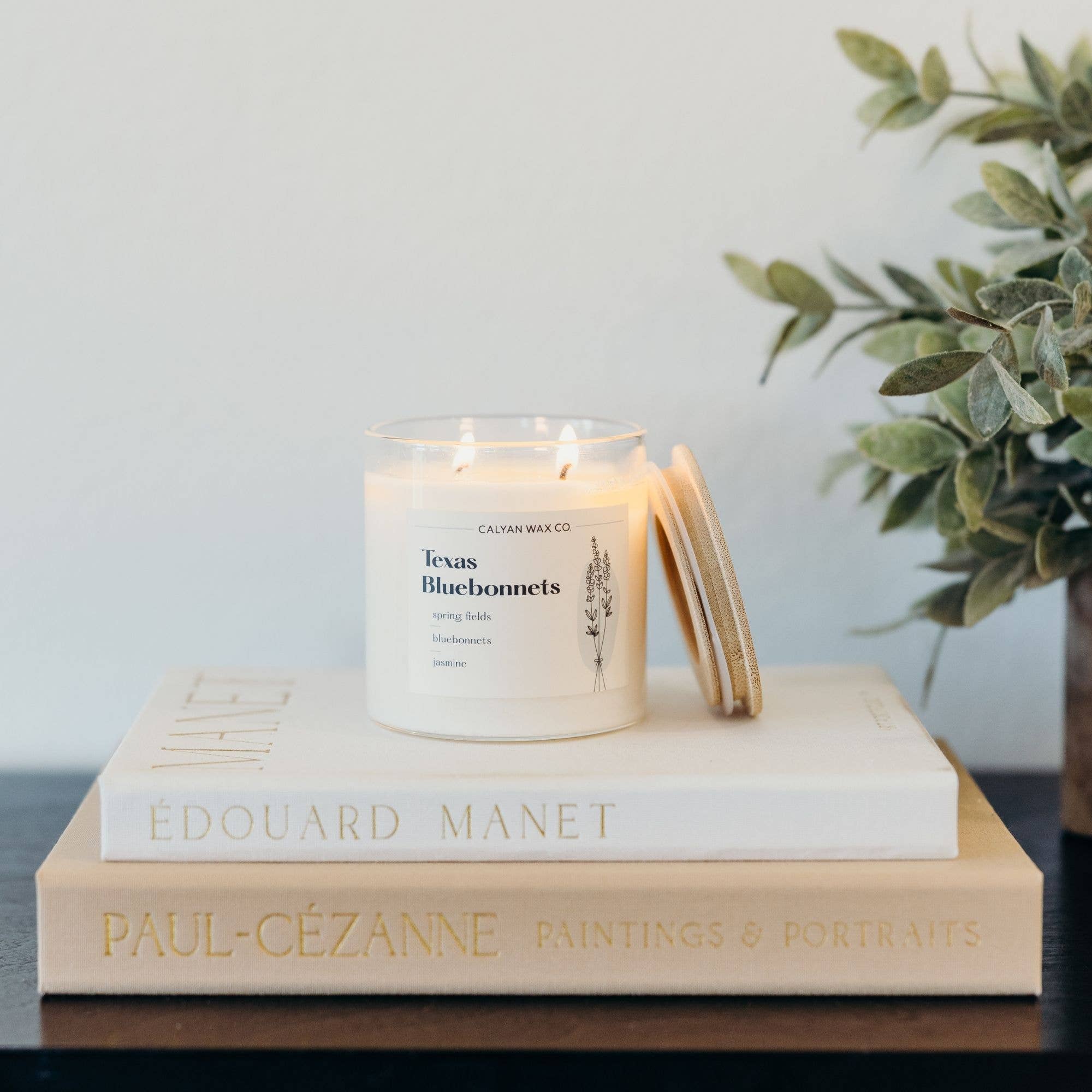 Calyan Wax Co. - Wholesale Jar/Filled Candle - Texas Bluebonnet - Clear Glass Tumbler Soy Candle5