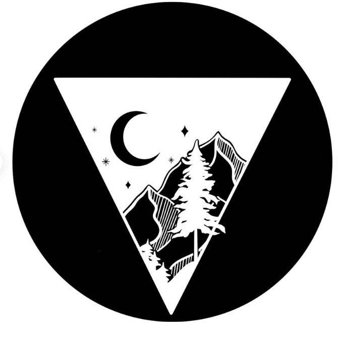 Triangle Mountain Night Sky Spare Tire Cover for wholesale by Dirty Acres