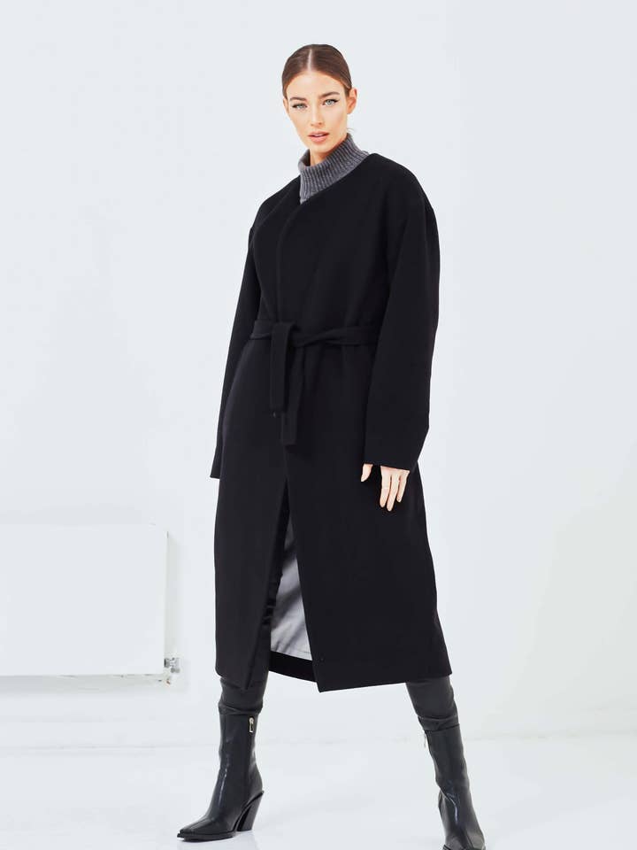 Abrigo Clio Cocoon negro para venta al por mayor de Aqua-Rock