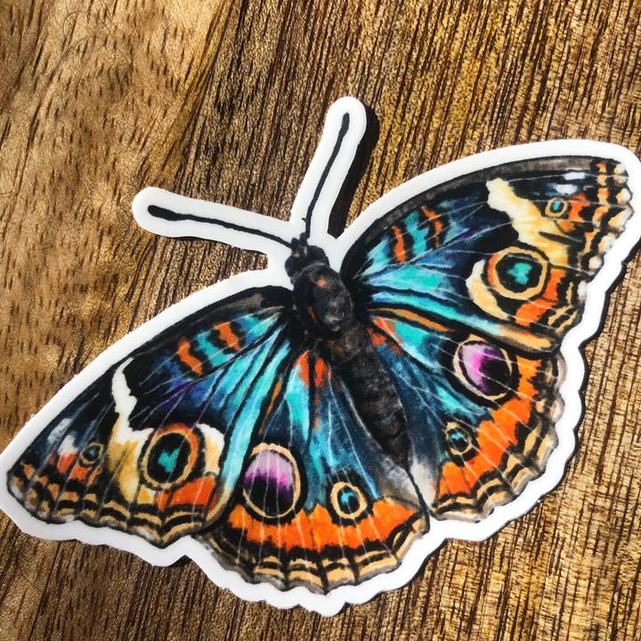 Fælles Buckeye Butterfly Vinyl Sticker for engroshandel hos TheDesertPen
