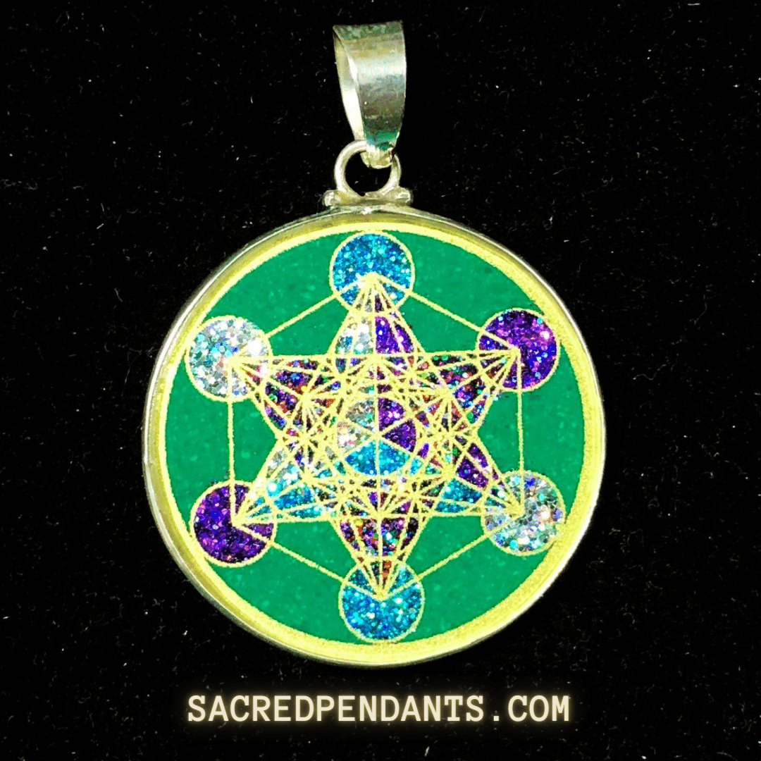 Sacred Pendants - Wholesale Individual Charm/Pendant - Metatron’s Cube -Sacred Geometry Gemstone Pendant11
