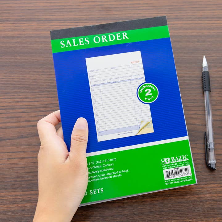 BAZIC Products - Wholesale Display Book - Sales Order Book 2-Part Carbonless (50 Sets)6