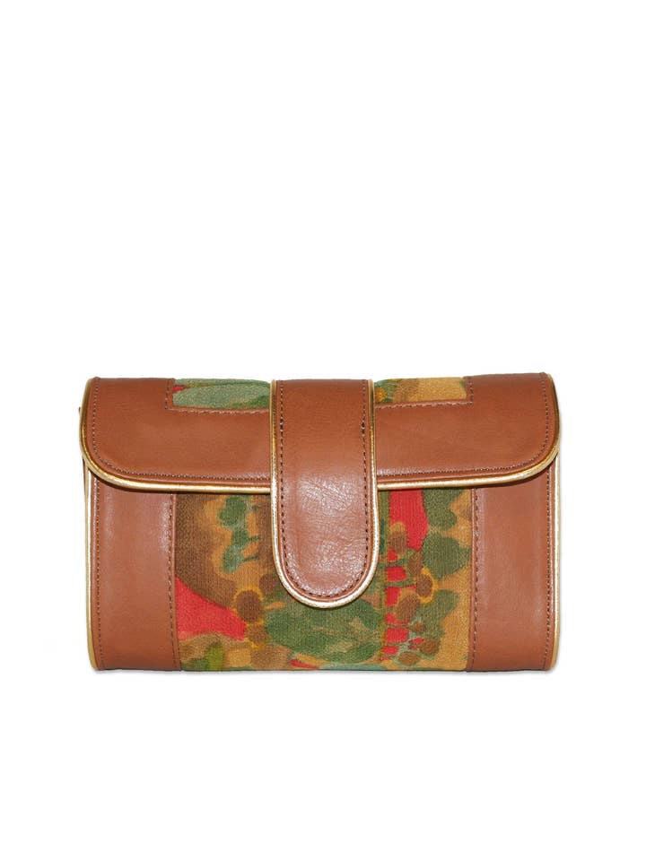Hermosa Mini Crossbody/Cluth Cognac (Motif) for wholesale by Mei vintage