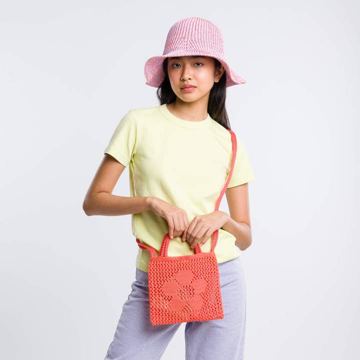 VERLOOP | knits - Wholesale Tote Bag - Women's - Flower Mini Raffia Tote11