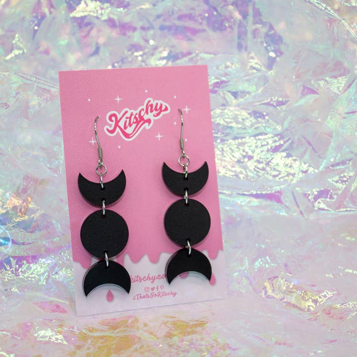 Kitschy - Wholesale Dangle Earrings - Trimoon Earrings Laser Cut Acrylic4