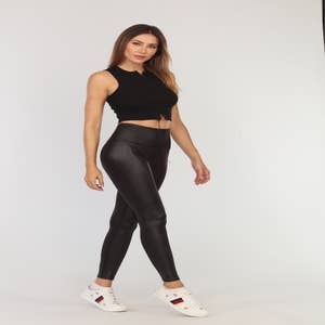 Cool Wholesale shiny leather look leggings In Any Size And Style