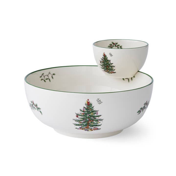 Portmeirion, Spode, Pimpernel, Nacthmann, Wrendale Designs - Wholesale Condiment/Dip Bowl - 10" Tiered Chip n Dip