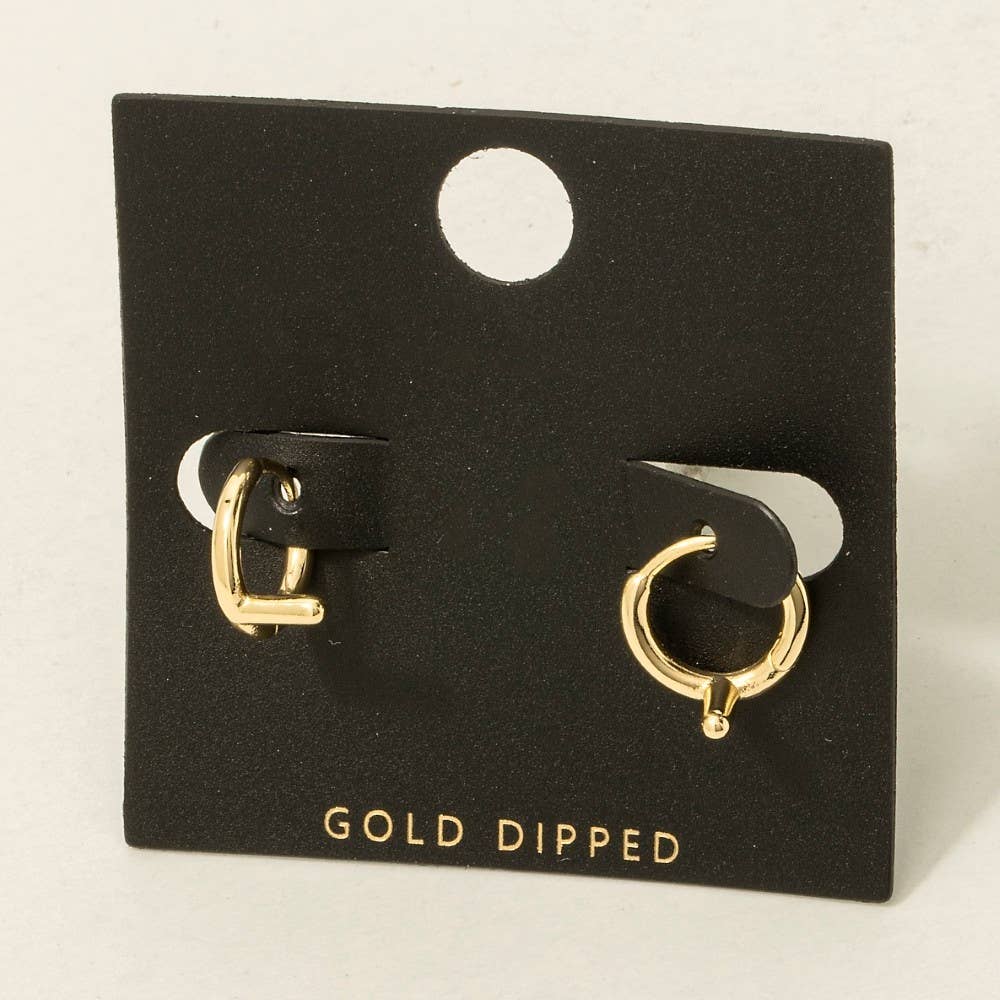 Fame Accessories – wholesale Hoop-örhängen – Guldpläterade miniörhängen med initialbokstav11