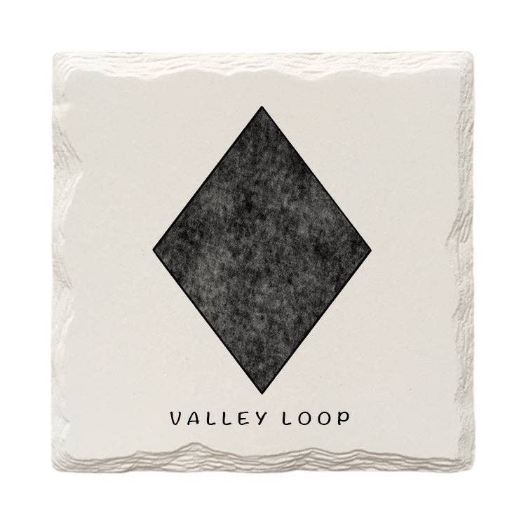 Mill Wood Art - Wholesale Coasters - Customizable Black Diamond Ski Sign Doodle | Drink Coaster0