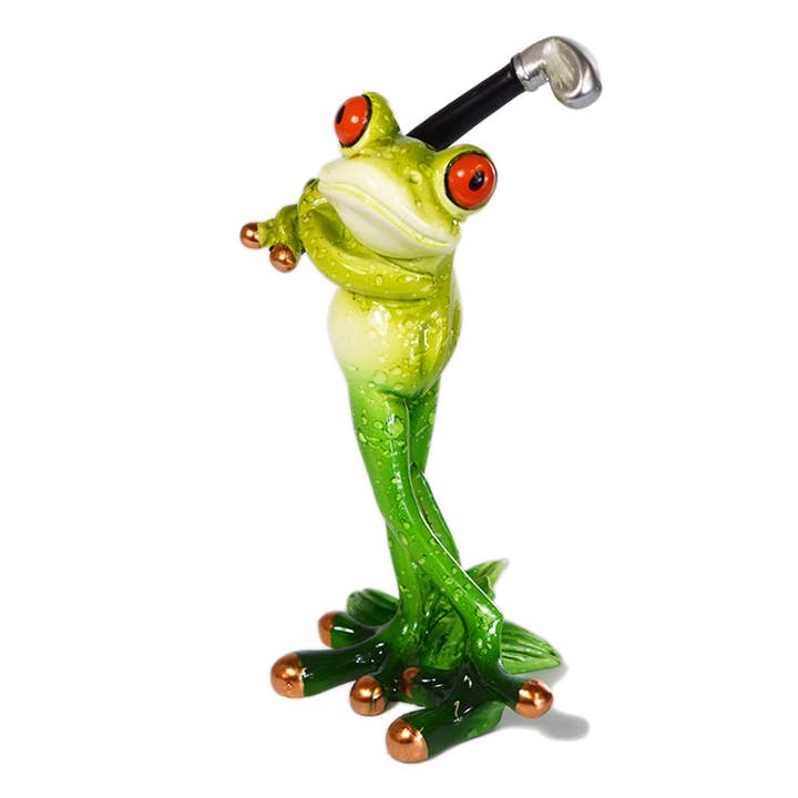 Sea Creations – Engroshandel Pyntefigur – Frog Golfspiller 6"1