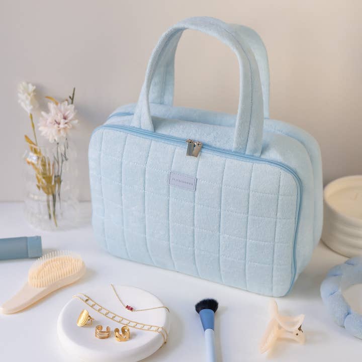 Flamingueo – wholesale Toiletry bag – Unisex – Blue toiletry bag TOWEL with hanger